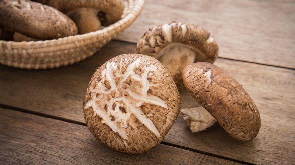 Shiitake mushrooms are high in umami, or savoury taste.