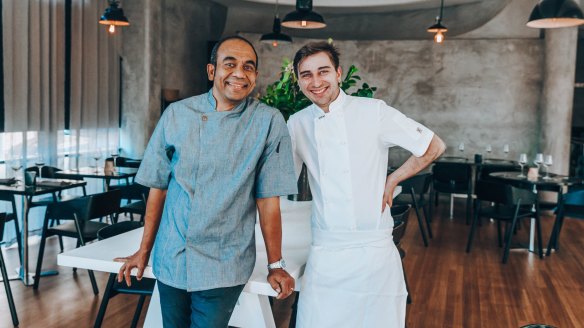Opel Khan and head chef Benoit Lollichon at the soon to open Metisse.