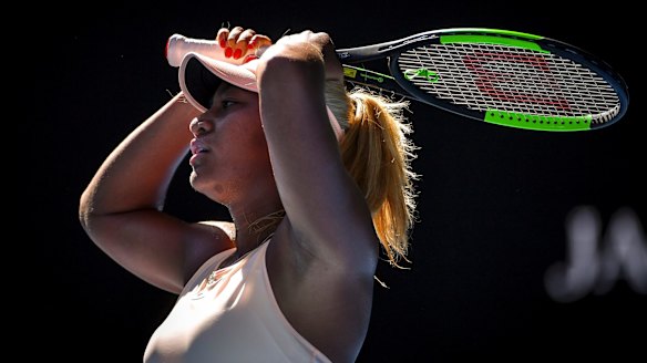 Destanee Aiava's 2018 Australian Open is over.