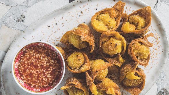 GrandmÃÂ¨re'sÃÂ fried shrimpÃÂ wontons
From Brendan Pang cookbook This is a Book About Dumplings
Photographer: Thomas Davidson
For Good Food interview and recipe extract EMBARGO JULY 20, 2020