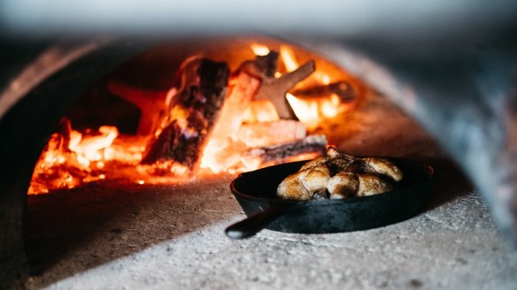 CicciaBella's menu has a strong emphasis on dishes from the woodfire oven.