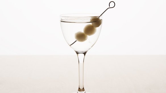 The gibson cocktail with Jerusalem artichoke – romance's answer to onion breath. 