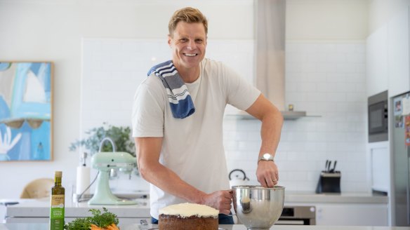 Former AFL star player and Fox Sport commentator Nick Riewoldt enjoys baking at home.