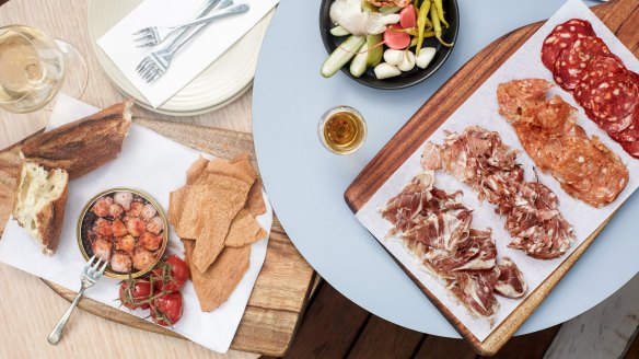 Create your own charcuterie board at Gerard's Bar.