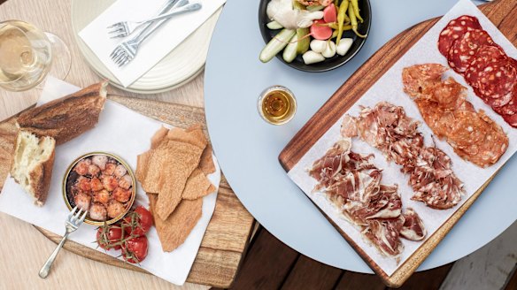 Create your own charcuterie board at Gerard's Bar.