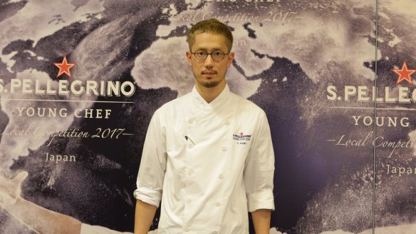 Winner of the S.Pellegrino Young Chef 2018 title, Yasuhiro Fujio, from Osaka's two Michelin-starred La Cime.