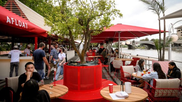 Welcome back aboard, Melbourne: the new-look Arbory Afloat pontoon is set for summer.