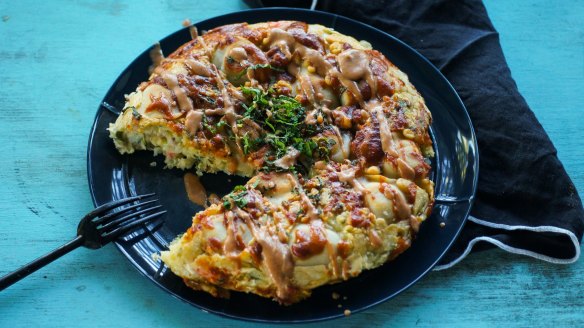 Dumpling okonomiyaki.