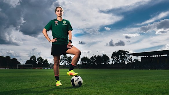 Canberra United defender Ellie Brush's double life is underway.