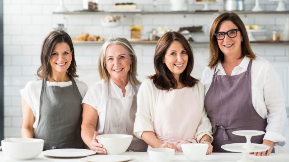 Monday Morning Cooking Club (from left): Merelyn Frank Chalmers, Lisa Goldberg, Natanya Eskin and Jacqui Israel.