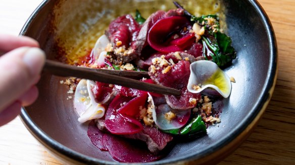 Dishes such as kangaroo are reinvented daily on Hastie's microseasonal menu.