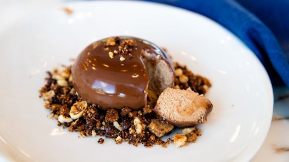 Hazelnut mousse. 