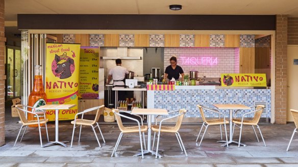 There's plenty of outdoor space for energetic young diners at chef Manuel Diaz's casual taqueria in Pyrmont. 