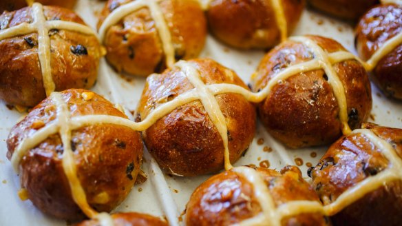 Tivoli Road Bakery's hot cross buns.