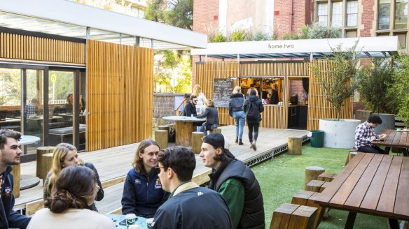 The new cafe is designed by Breathe Architecture.