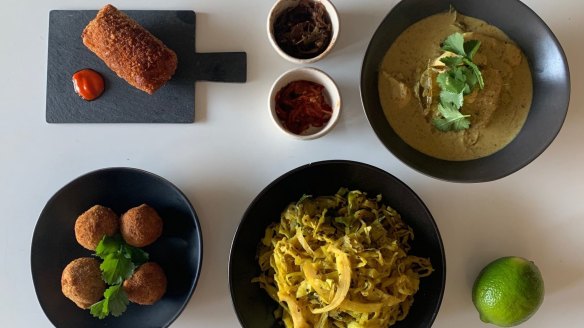 Lankan Filling Station's fish curry banquet, delivered by Providoor and prepared by Terry Durack.