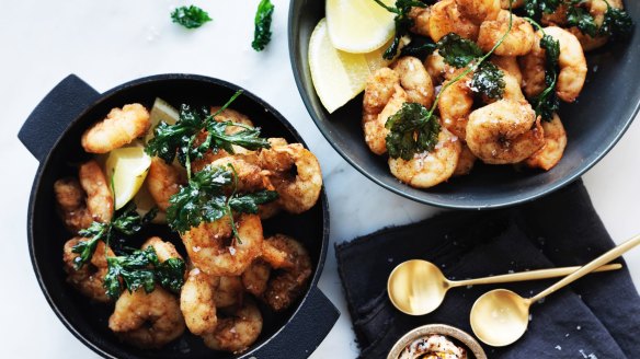 Add some strategic seasoning to your cooking with Neil Perry's chilli salt prawns.