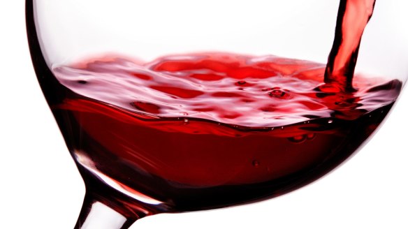Light red wine pouring into the glass. Closeup macro shot isolated on white with clipping path.
Shutterstock image downloaded under the Good Food team account (contact syndication for reuse permissions).