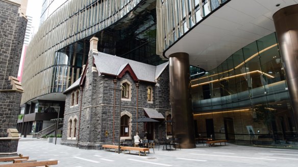 The Manse cafe, part of the new $1.5 billion Wesley Place precinct in Lonsdale Street.