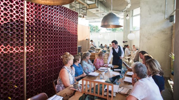 With vast floor-to-ceiling windows, the venue is reminiscent of a cruise ship.