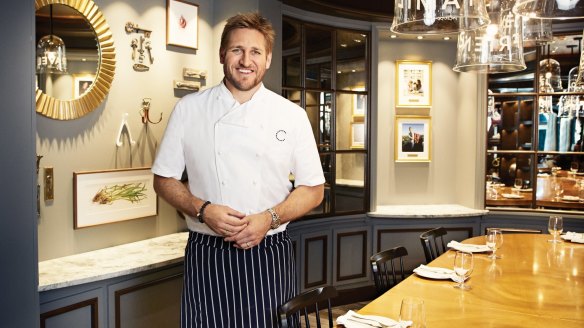 Sea fare: Curtis Stone at his restaurant Share aboard the Ruby Princess.
