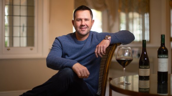 Ready for a long innings: Ricky Ponting hopes his new wine range can crack overseas markets.