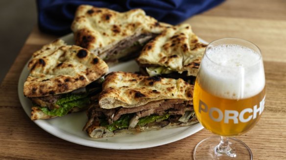 Go-to dish: Focaccia con porchetta.