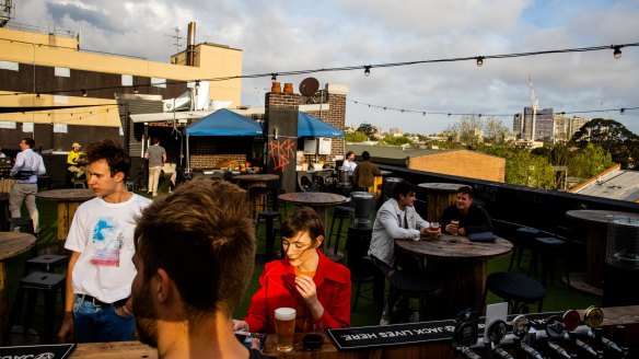 The rooftop venue has a definite fast and loose air about the place. 