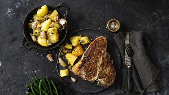 Steak and potatoes ... an old favourite.