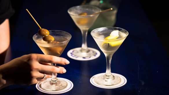 Dirty martinis are the drink of choice across Sydney.