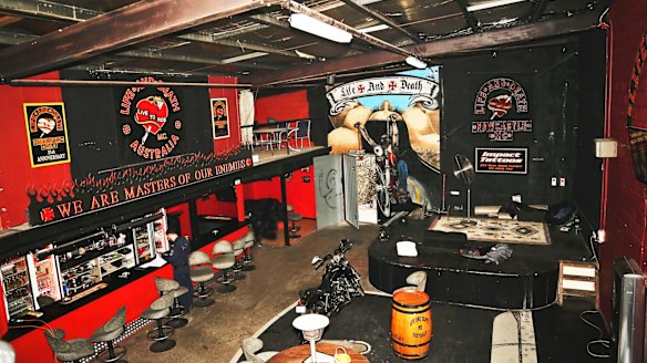 Before: The Life and Death bikie gang's headquarters in Lake Macquarie before it was raided by detectives from Strike Force Raptor.