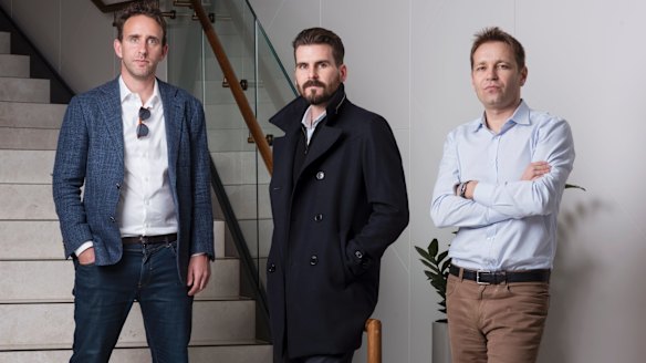 Dan Cohen, James Windon and Jan Pacas, co-founders of Flare, which is tackling financial wellness through the workforce.