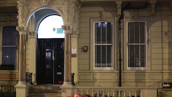 A view of the building where Orbis Business Intelligence has its offices in central London.