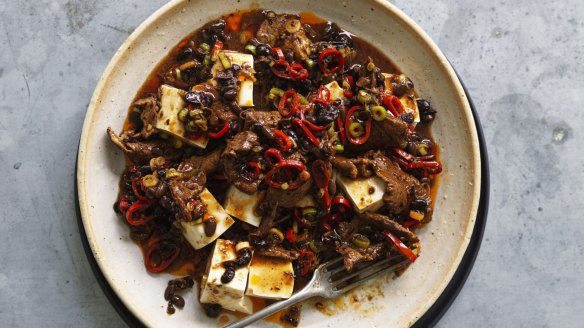 Beef Black bean and silken tofu