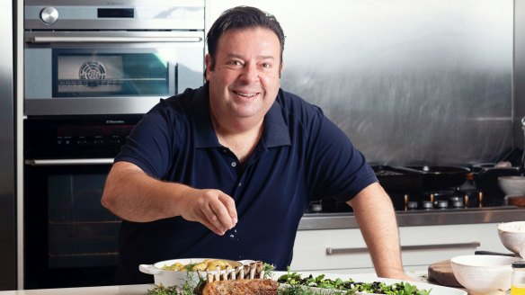Chef Peter Gilmore cooking in his home kitchen.