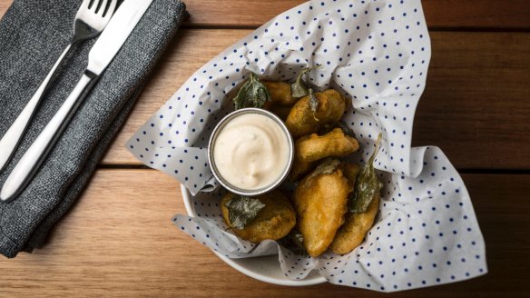 Go-to dish: Potato cakes with saltbush.