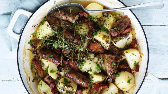 Dublin coddle: a hearty Irish stew.