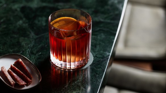One of the riffs on the negroni at Bar Conte.
