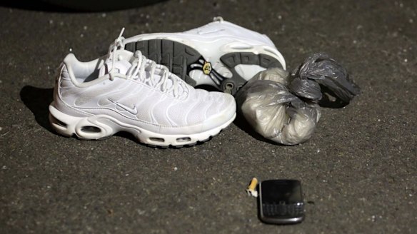 Possessions of the men who were arrested in Auburn in relation to the alleged supply of firearms and drugs.