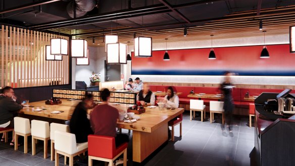 IPPUDO interiors in Melbourne.