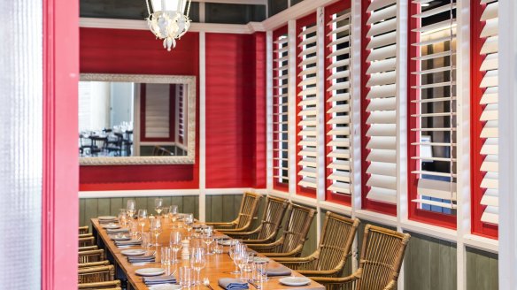 Nola's private dining room is a breath of fresh air.