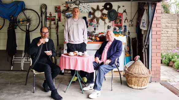 Joseph Vargetto (left) is teaming up with three generations of the Terzini family, including  Sylvester and Arnaldo, on Cucina Povera.