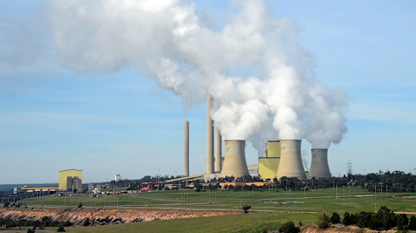 AGL's Loy Yang A power plant, the country's largest single emission plant.