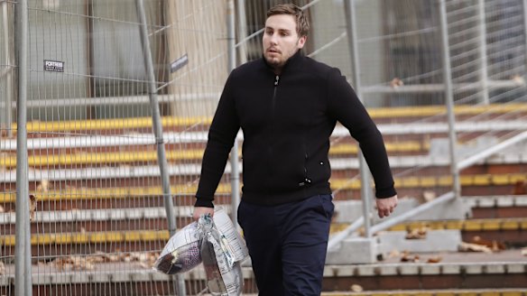 Former ATO deputy commissioner Michael Cranston is charged with improperly using his position to help his son, Adam (pictured), who has been charged with tax fraud.