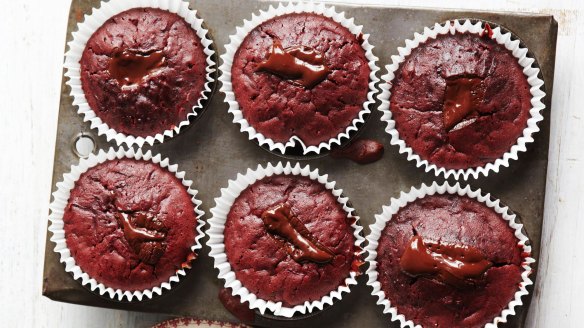 Stephanie Alexander's beetroot and chocolate muffins.