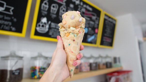 At Do, the world's first cookie dough cafe in Greenwich Village, New York, you order dough by the scoop.