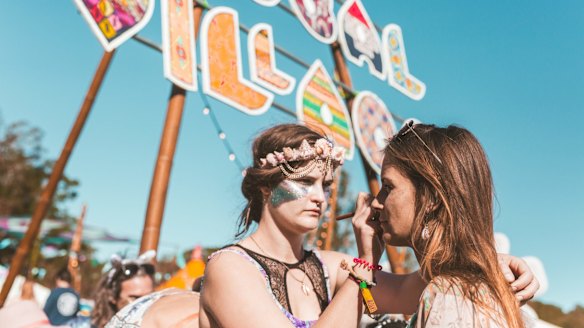 Glitter is the most popular festival accessory.