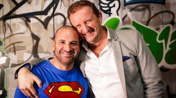 George Calombaris and Troy McDonagh, chief executive of Made Establishment Group