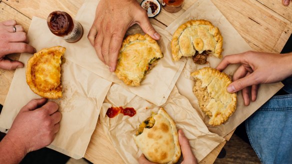 A selection of pies at The Pie Shop.