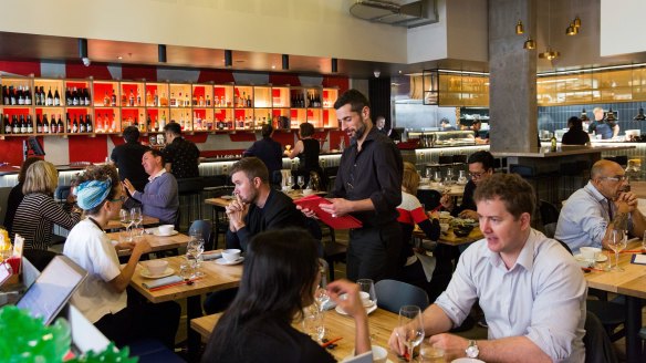 Inside Annam restaurant in Chinatown.